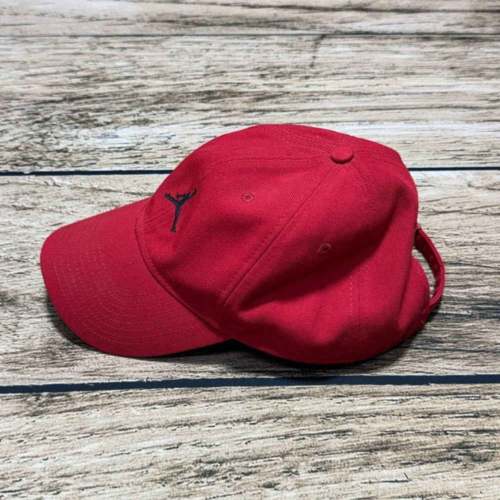 Jordan Jumpman Baseball Cap Men One Size Red Adjustable Hat 847143-687